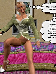 Toon  mom gets seduced by her daughter`s petty pissed...